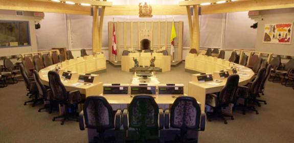 Nunavut legislature chamber