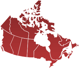Map of canada with no highlighted province